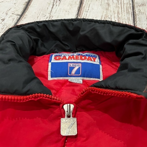 Vintage 1990s San Francisco 49ers NFL Football Logo 7 Puffy Zip Up Coat Jacket - Picture 8 of 9